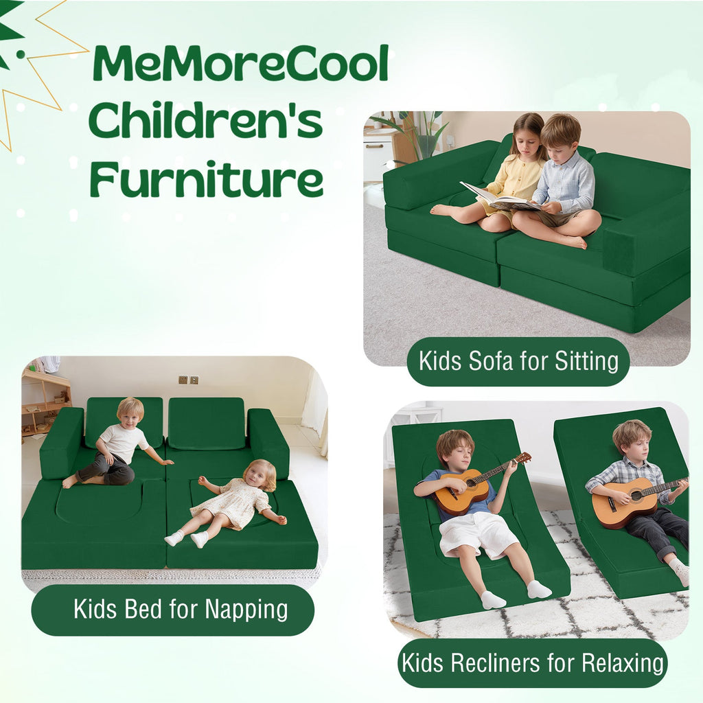 10-Piece Kids Play Couch