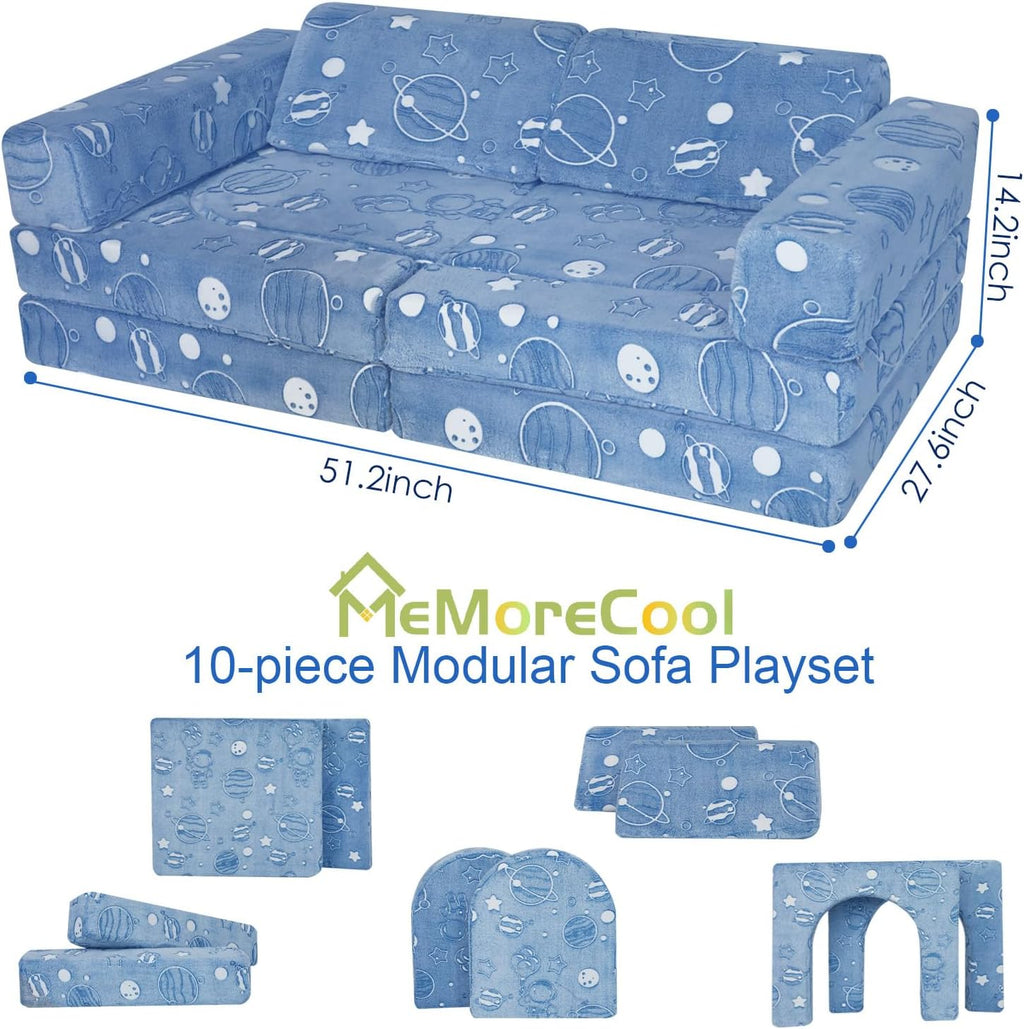 10-Piece Kids Play Couch