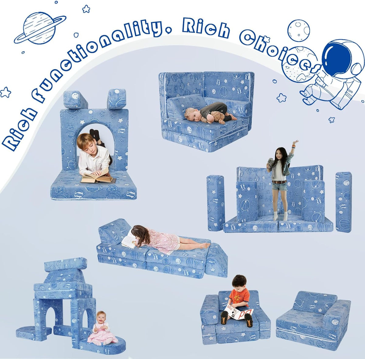 10-Piece Kids Play Couch