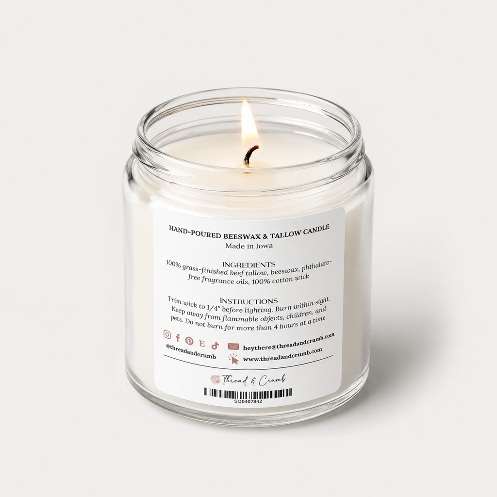 Spiced Banana Bread | Fall Bakery Beeswax + Tallow Candle – Autumn Collection