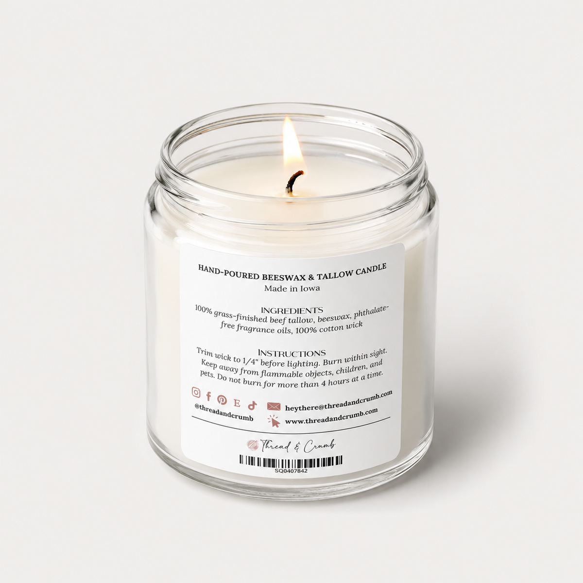 Spiced Banana Bread | Fall Bakery Beeswax + Tallow Candle – Autumn Collection