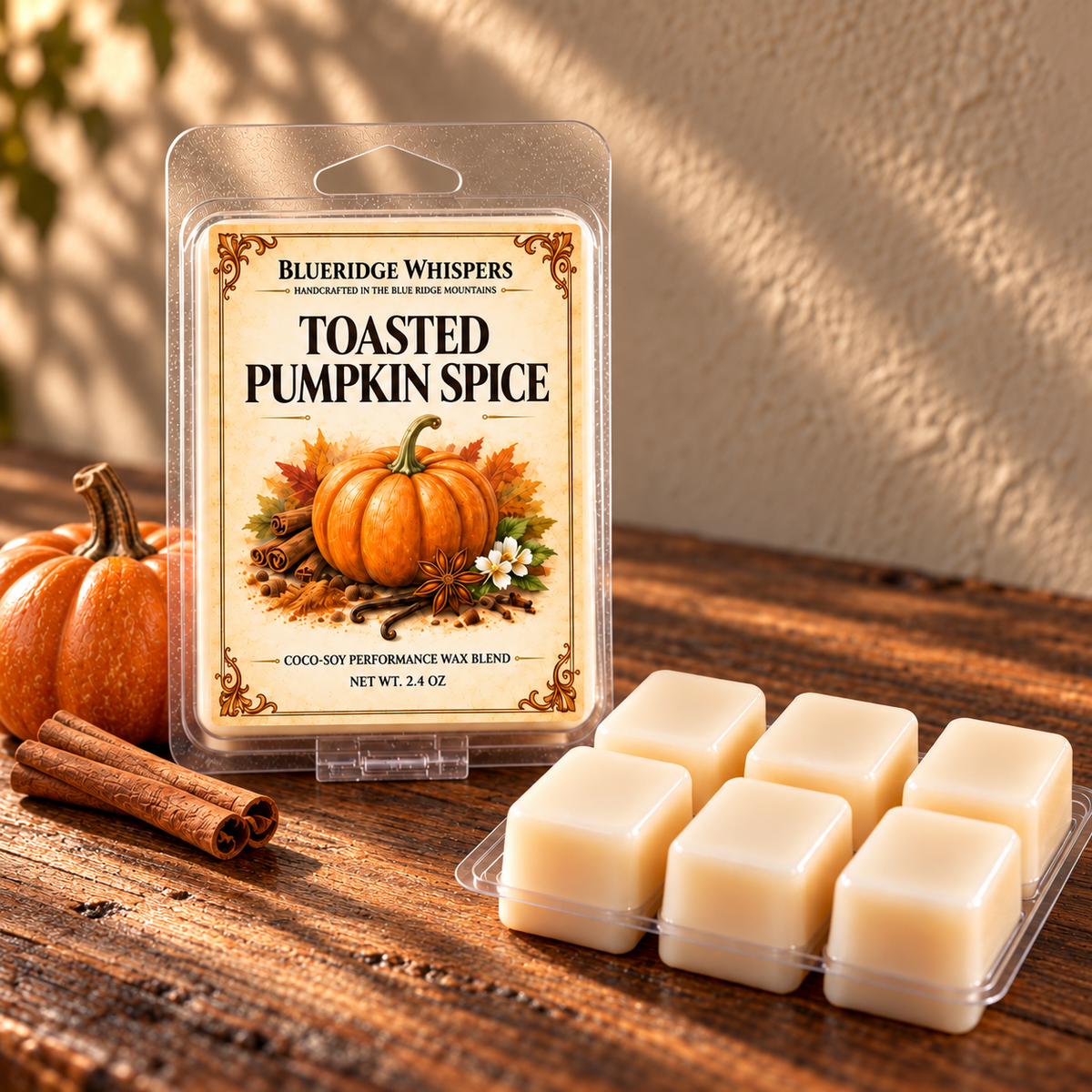 Toasted Pumpkin Spice Wax Melts – Fall Scented Soy
