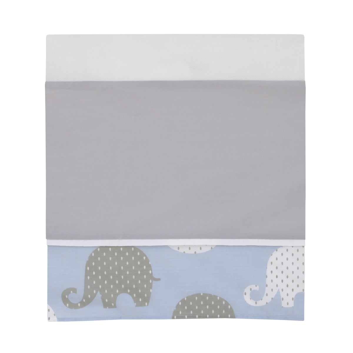 NoJo Dreamer Elephant Blue, Grey 8 Piece Nursery Crib Bedding Set