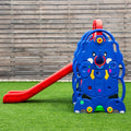 3-in-1 Junior Children Freestanding Design Climber Slide Swing Seat Basketball Hoop