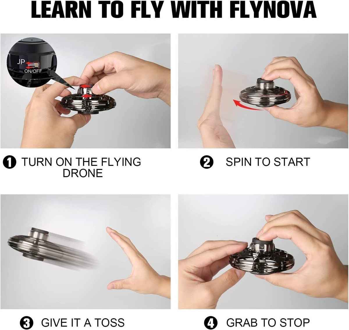 UFO Flying Spinner Mini Drone Toy For Kids and Teens