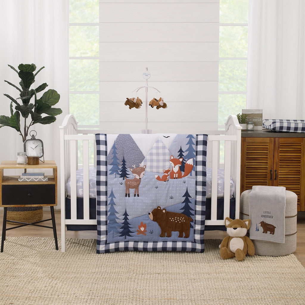 National Park Brown, and Tan Bears, and Deer Plush Musical Mobile